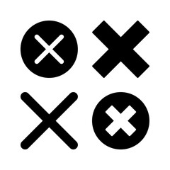 Close vector icon. Delete icon. remove, cancel, exit symbol.