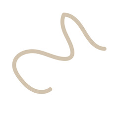Neutral Doodle Squiggly Line