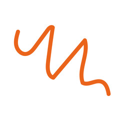 Neutral Doodle Squiggly Line
