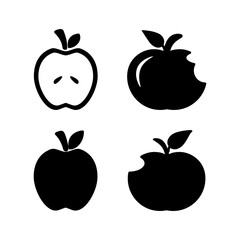 Apple icon vector. apple symbol