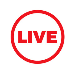 Live streaming symbol set Online broadcast icon The concept of live streaming for selling on social media
