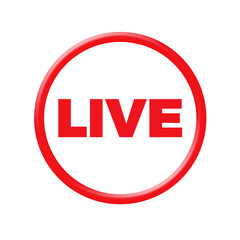 Live streaming symbol set Online broadcast icon The concept of live streaming for selling on social media