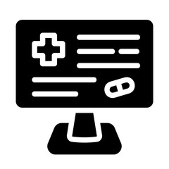 monitor glyph icon