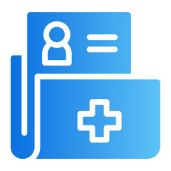 Fototapeta premium medical report gradient icon