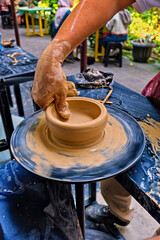 the activity of making handicrafts from clay or often called pottery class and some of the results