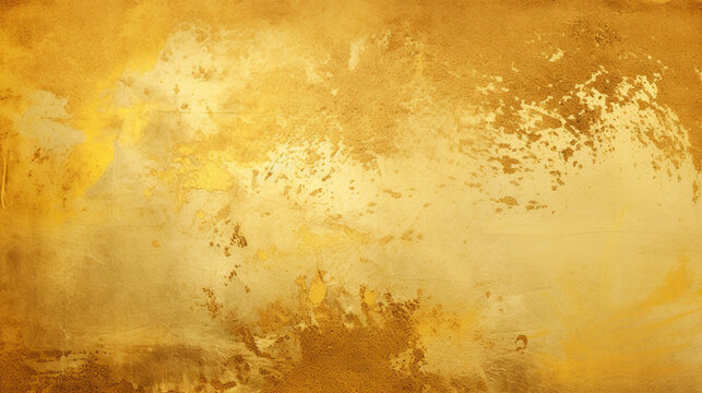 gold background with splatters on a gold plate