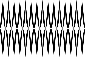 Vertical of  rhombus pattern. Design of geometric woven black on white background. Design print for illustration, textile, fashion, wallpaper, background. Set 2