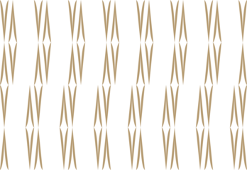 Vertical of  rhombus pattern. Design of geometric woven gold on white background. Design print for illustration, textile, fashion, wallpaper, background. Set 6