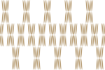 Vertical of  rhombus pattern. Design of geometric woven gold on white background. Design print for illustration, textile, fashion, wallpaper, background. Set 5