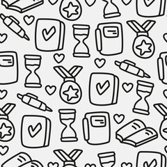 doodle cartoon pattern design illustration