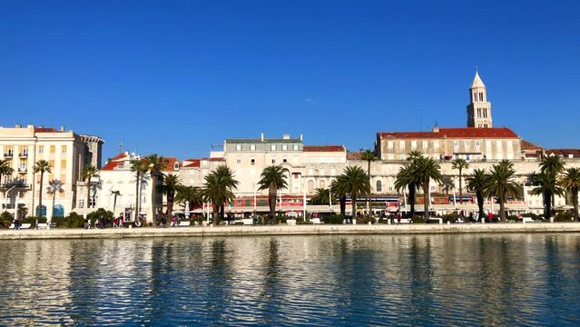 Riva Promenade. Riva Split waterfront. Split, Croatia.