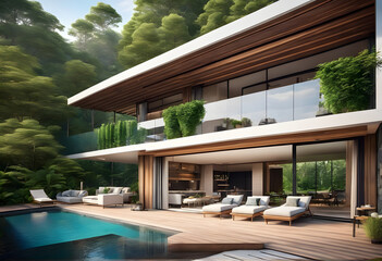 Fototapeta premium Seeking Serenity Healing and Tranquility in Diverse Retreats.(Generative AI)