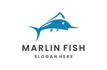 Marlin fish for marine company logos.