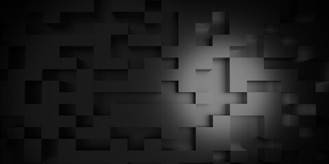 geometric background black polygonal abstract 3d rendering illustration.