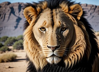 Fototapeta premium A Lion’s Gaze