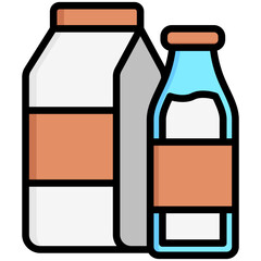 milk icon often used in design, websites, or applications, banner, flyer to convey specific concepts related to healthy food.