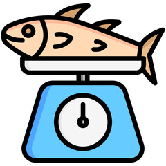 fish scale icon often used in design, websites, or applications, banner, flyer to convey specific concepts related to healthy food.