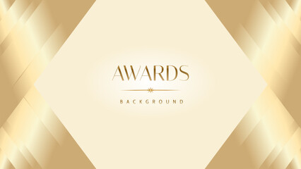 Obraz premium Pastel cream gold award graphic background. Modern glitter template sparkling elegant luxury premium corporate abstract design.