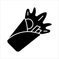 Kebab line icon. Editable stroke and pixel perfect. Can be used for digital product, vector illustration on white background