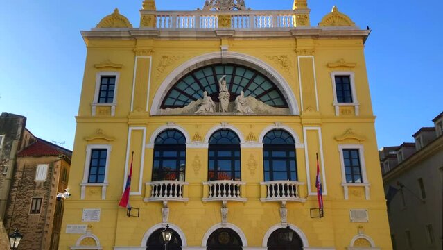 National theater building. Croatian national theatre. Split, Croatia.