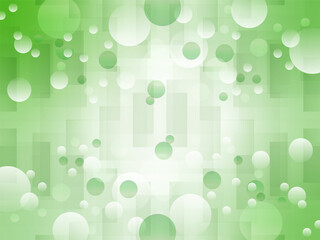 鮮やかなカラーの抽象的な水玉模様背景素材_グリーン