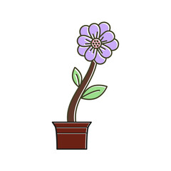 flower icon vector logo template