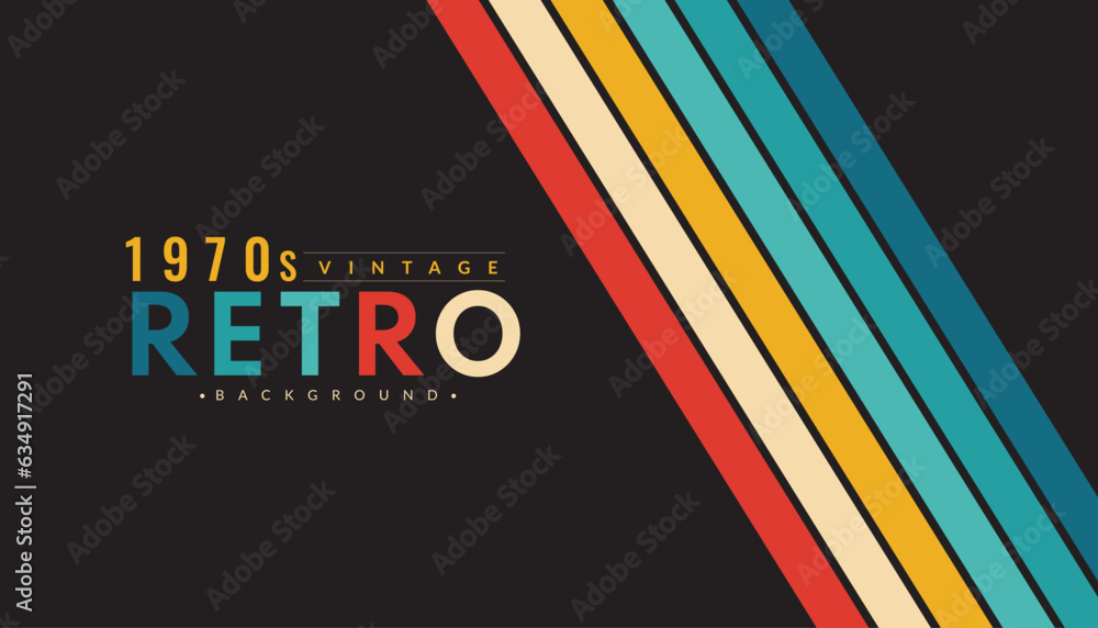 Poster abstract minimalist retro background with rounded stripe elements. vector illustration for design. 7
