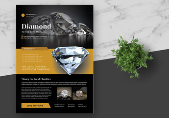 Black Gold Jewelry Diamond Store Flyer