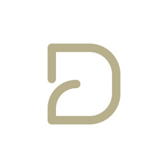 Monogram design vector logo. Monogram initial letter mark D logo design. Monogram design vector logo. Monogram initial letter mark D logo design simple D monogram
