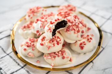 Peppermint White Chocolate Cookies