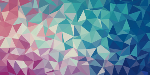 blue and pink low poly abstract background