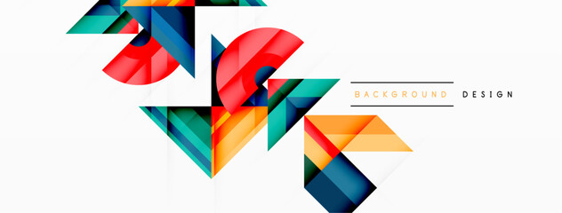 Visually captivating background design showcasing dynamic geometric lines, triangles, and squares. This composition blends precision and movement, creating an engaging graphic with a modern aesthetic