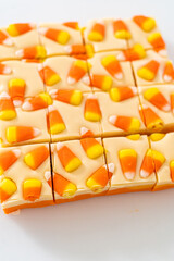 Candy corn fudge