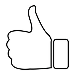 Thumbs, up, like icon