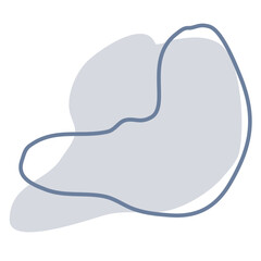 Cute Pastel Aesthetic Abstract Shape