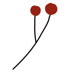 Autumn Leaf Hand Drawn Element