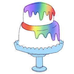 illustration of a cake