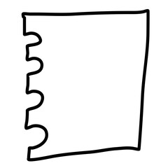 Cute Doodle Hand drawn Notebook Illustration