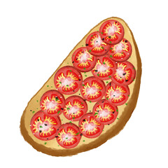 pizza isolated