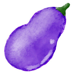 eggplant isolated on white