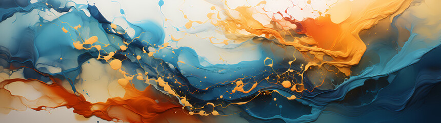 Impasto Spectrum: Bold Abstract Paint Splashes in Vibrant Hues