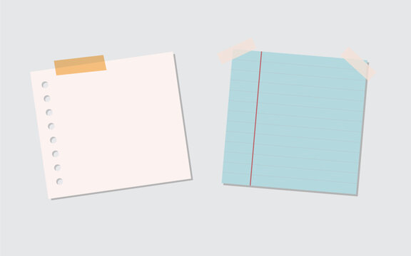 Collections of blank sticky note illustrations
