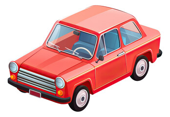 illustration of isometric car cartoon isolated.