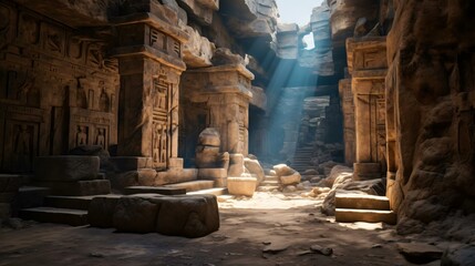 a large ancient building