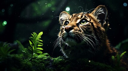Fototapeta premium a tiger in the grass