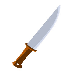 Small and sharp knife vector illustration