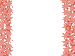 Obraz premium 紅葉だらけ左右フレーム：赤