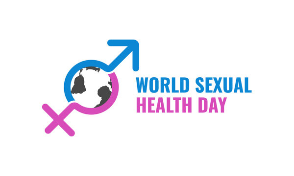 World sexual health day logo illustration background design