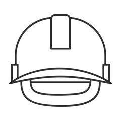 Safety helmet icon symbol image vector. Illustration of the head protector industrial engineer worker design image