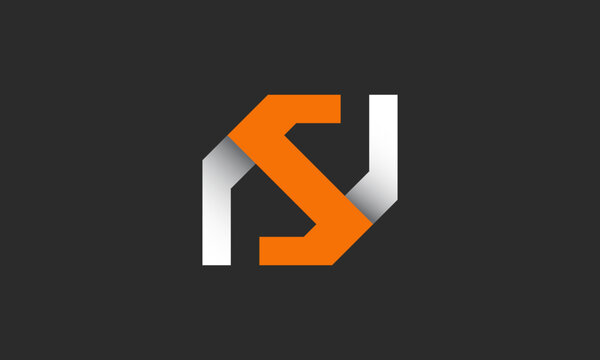 Initial S logo modern geometric sports vector design